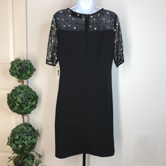 Nina Leonard S/S Dress | Black | Medium - Picture 6 of 10